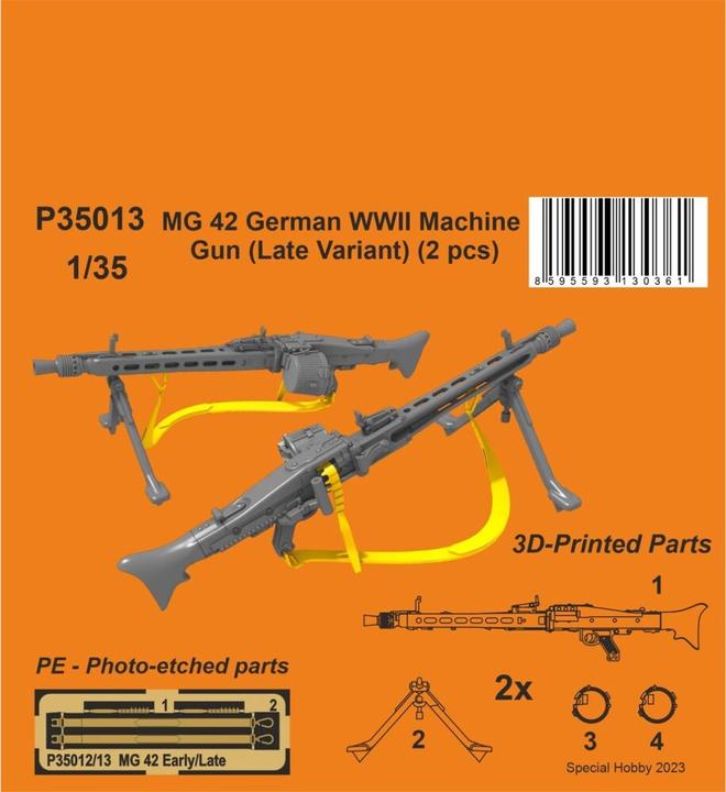 Produktbild CMK MG 42 German WWII Machine Gun (Late Variant) 1/35