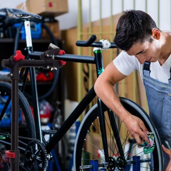Actual product image Relaxdays Bicycle mounting stand