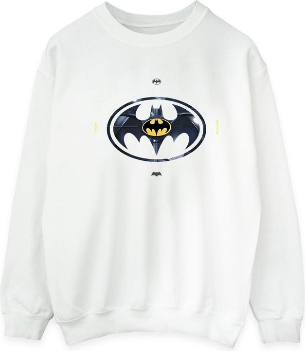 Actual product image Mens The Flash Batman Metal Logo Sweatshirt (M)