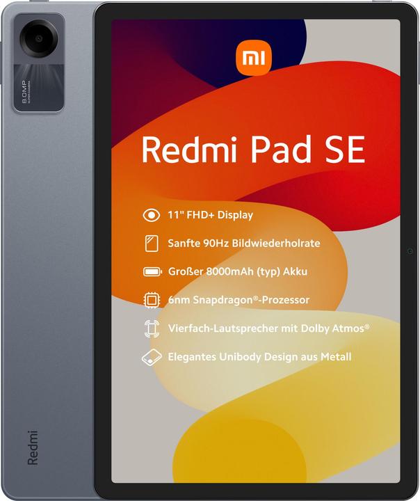 Actual product image Xiaomi Redmi Pad SE (WLAN only, 11", 128 GB, Graphite gray)