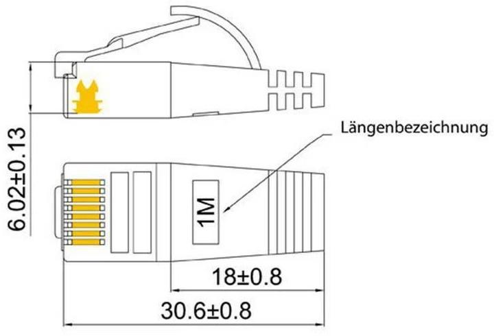 Image du produit Wirewin Câble de réseau (STP, CAT6, 0.50 m)