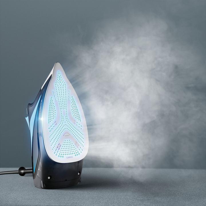 Actual product image Rowenta DW5310 Steam iron Microsteam 400 HD Laser 2700 W Black, Blue (2700 W, 180 g/min)