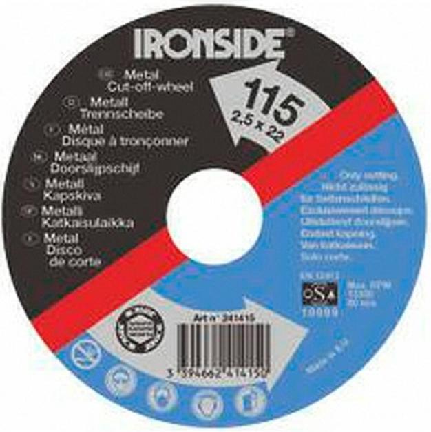 Produktbild Ironside Trennscheibe für Metall 115 x 2,5 mm Bohrung 22mm