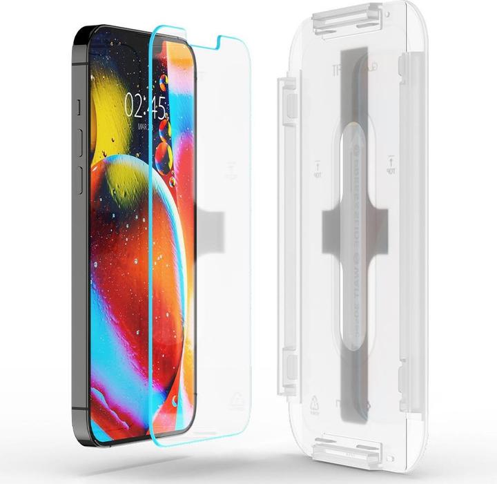 Produktbild Spigen Glas.tR EZ Fit (2 Stück, Apple iPhone 14, Apple iPhone 13, Apple iPhone 13 Pro)