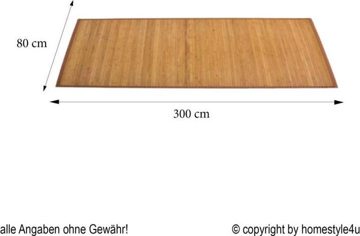 Actual product image Homestyle4u Bamboo mat Bamboo rug (80 x 300 cm)