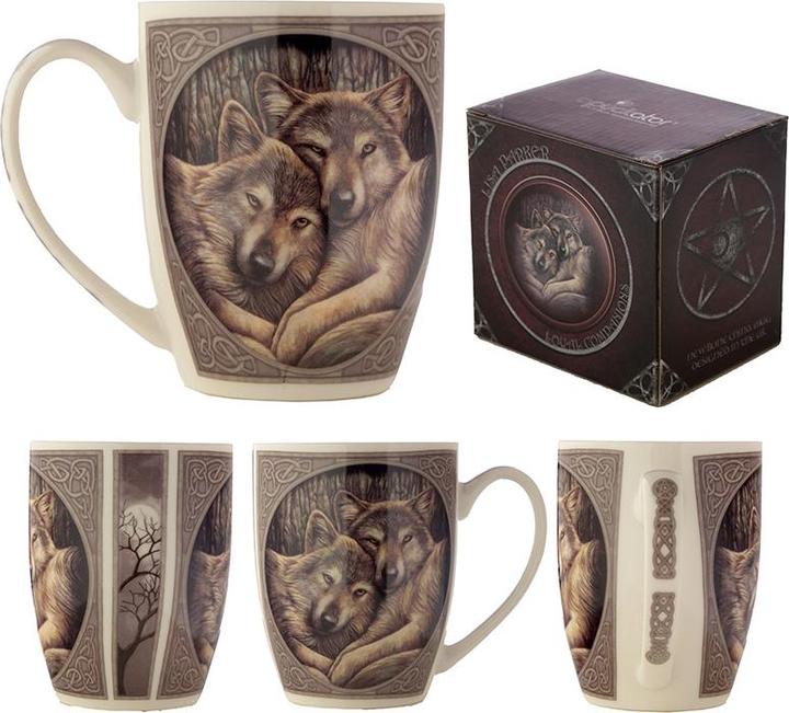 Actual product image Puckator Lisa Parker Wolf Porcelain Mug