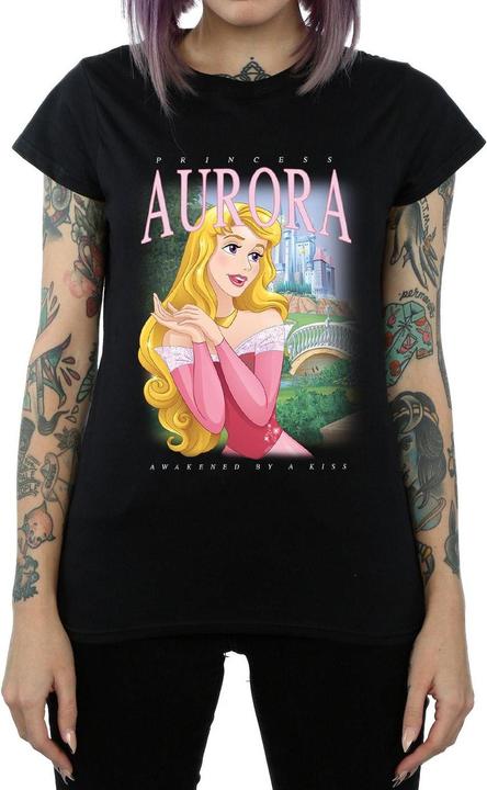 Actual product image Disney Womens/Ladies Sleeping Beauty Aurora Montage Cotton T-Shirt (XL)