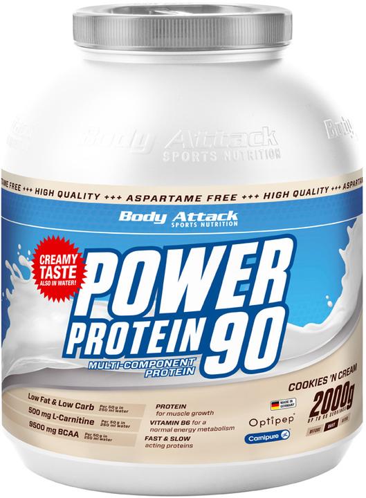 Actual product image Body Attack New Power Protein 90 (2000g can) (Strawberry, 1 pcs., 2000 g)