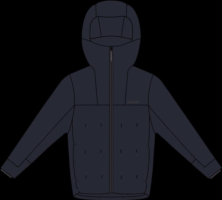 Actual product image Wedze Children's ski jacket padded warm and waterproof - 500 blue (152)