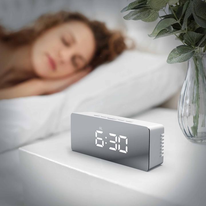 Actual product image Bearware Mirror alarm clock