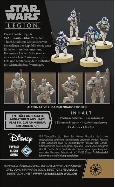 Produktbild FFG FFGD4670 - Spezialisten der Republik: Star Wars Legion (Erweiterung, DE-Ausgabe) (Deutsch)