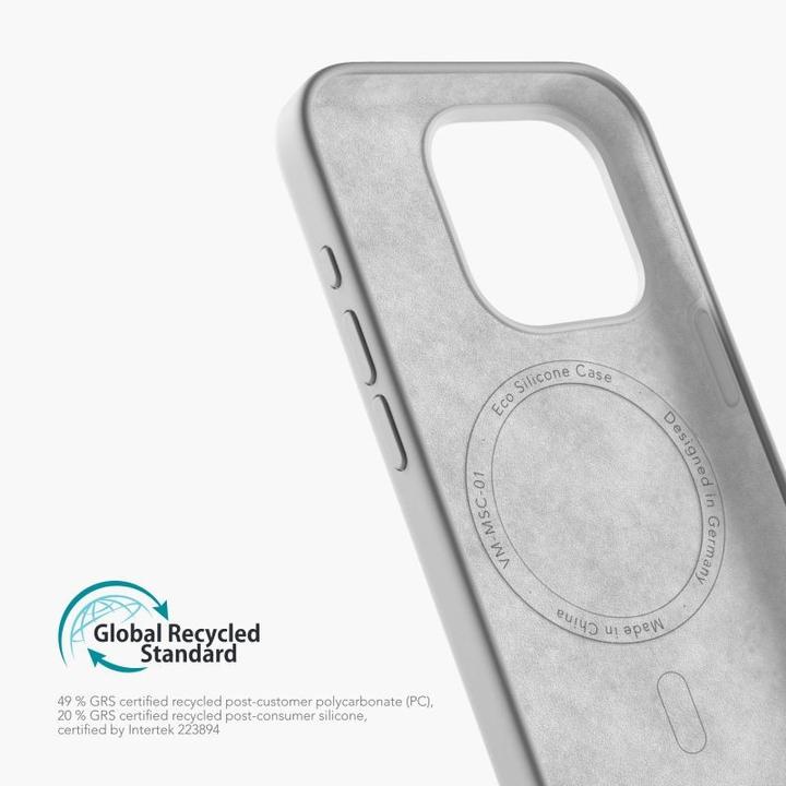 Image du produit Vonmählen Etui en silicone écologique pour iPhone 15 Pro Max - Gris clair (Apple iPhone 15 Pro Max)