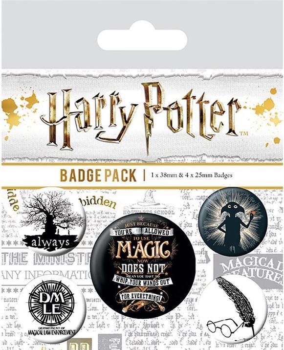 Image du produit Pyramid HARRY POTTER - Pack 5 Badges - Symboles