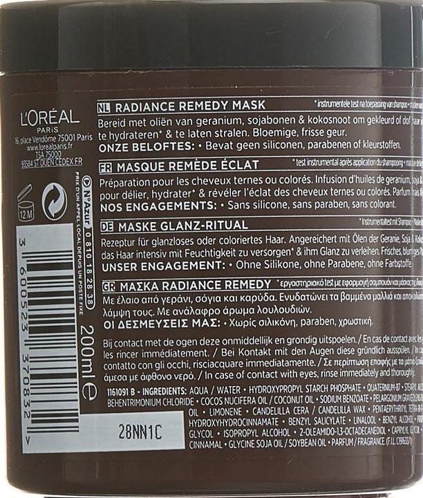 Image du produit L'Oréal Paris Remède contre le rayonnement du géranium (200 ml)