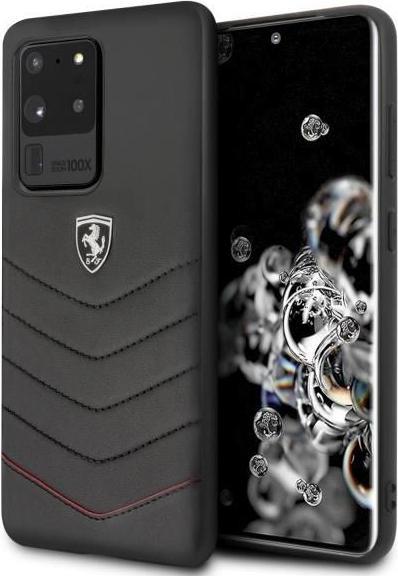 Actual product image Ferrari Hardcase FEHQUHCS69BK S20 Ultra G988 czarny/black Heritage (Samsung Galaxy S20 Ultra)
