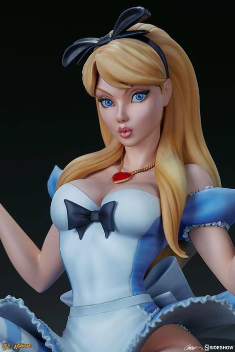Actual product image Sideshow Fairytale Fantasies Collection "Alice in Wonderland" Statue