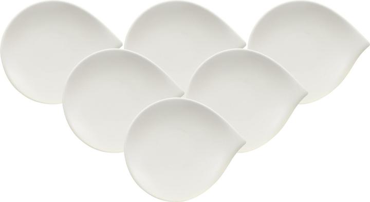 Actual product image Villeroy & Boch Multipack Flow bread plate - 6 pieces (6 x, 1 cm)