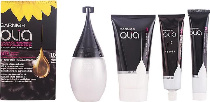 Image du produit Garnier OLIA Coloración Permanente #1,0 Negro Ebano 4 pz (#1,0 Negro Ebano)