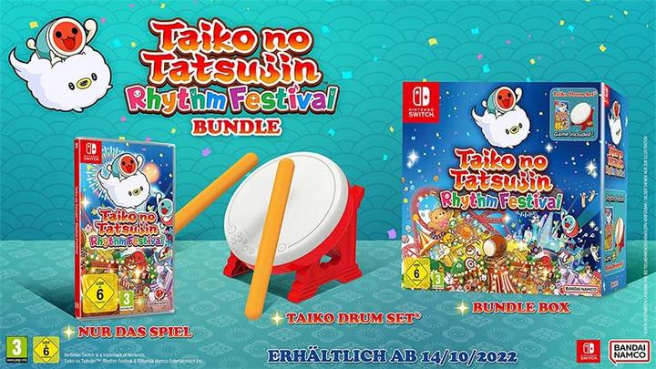 Immagine prodotto Bandai Namco Taiko No Tatsujin: Festival del ritmo (Switch, DE, IT, FR)