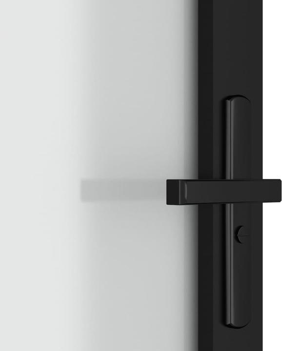 Actual product image Diverse Hardware Innentür 102,5x201,5 cm Schwarz Mattglas und Aluminium