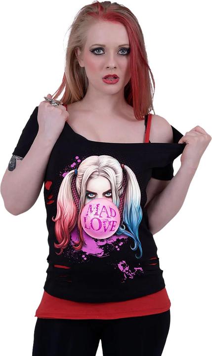 Actual product image Womens/Ladies Mad Love Harley Quinn Short-Sleeved T-Shirt (XL)