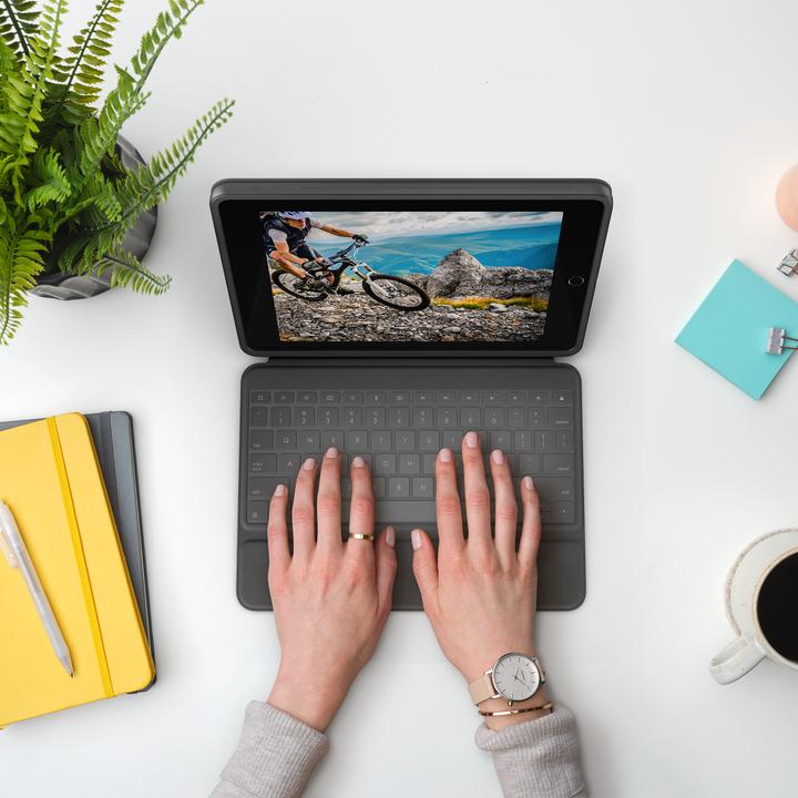 Produktbild Logitech Rugged Folio (CH, iPad 2019 (7. Gen), iPad 2020 (8. Gen), iPad 2021 (9. Gen))