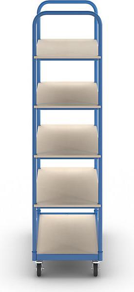 Actual product image eurokraft basic Shelf truck, 5 shelves, shelves LxW 1050 x 475 mm. (250 kg)