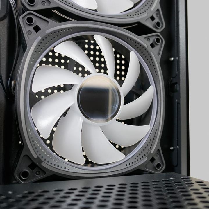 Image du produit LC-Power Boîtier MidiTower 715B black USB3.2/Audio,sans alimentation,SEAMLESS X (mATX, Mini-ITX, ATX)