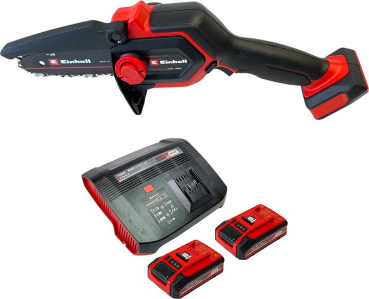 Image du produit Einhell GE-PS 18/15 Li BL tronçonneuse à chaîne sans fil 18 V 15 cm Brushless + 2x batterie 4,0 Ah (Tronçonneuse à batterie)