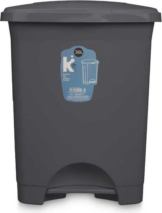 Image du produit Natec Papierkorb mit Pedal Anthrazit Kunststoff 30 L (4 Stück) (30 l)
