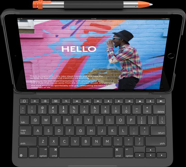 Produktbild Logitech Slim Folio (CH, iPad 2021 (9. Gen), iPad 2019 (7. Gen), iPad 2020 (8. Gen))