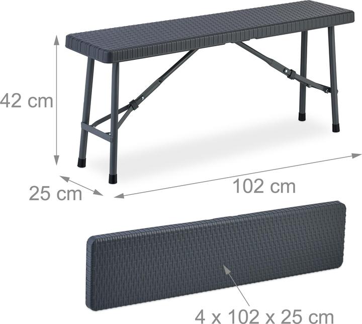 Actual product image Relaxdays 2x beer bench