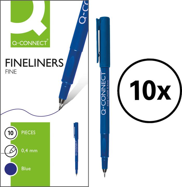 Produktbild Q-Connect Fineliner (Blau, 1 x)