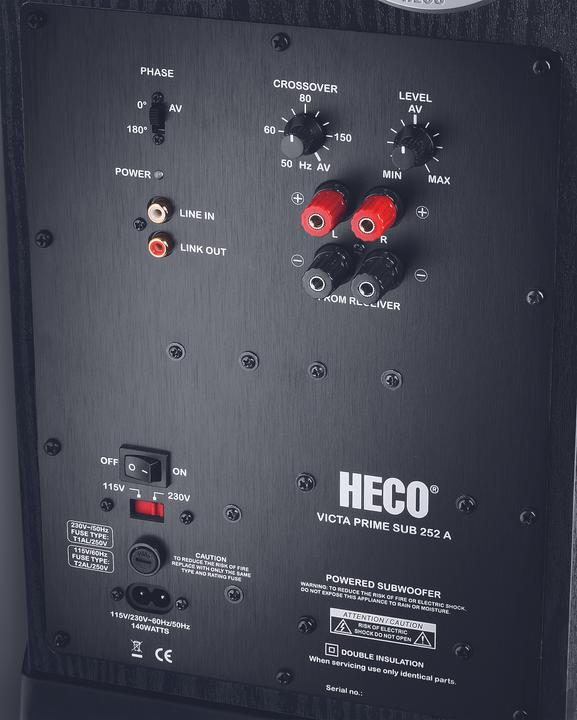 Actual product image Heco Victa Prime SUB 252A (1 pcs., 200 W)