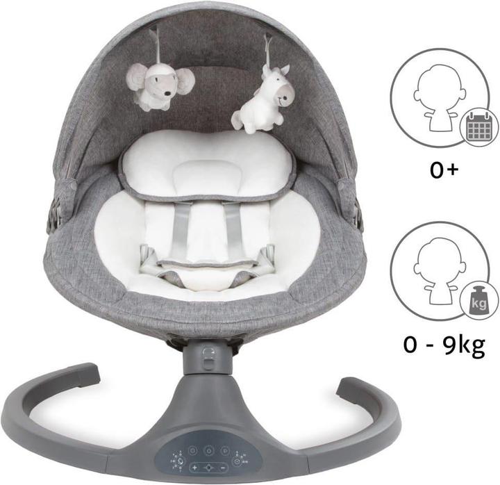 Actual product image Kidwell LUXI 2in1 Electric Swing with Mosquito Net and Bluetooth