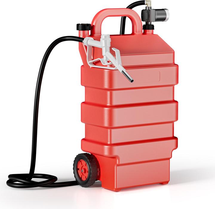 Produktbild Wiltec 60l mobile Tankanlage 12V Pumpe Kraftstoffbehälter Diesel Benzin Kanister