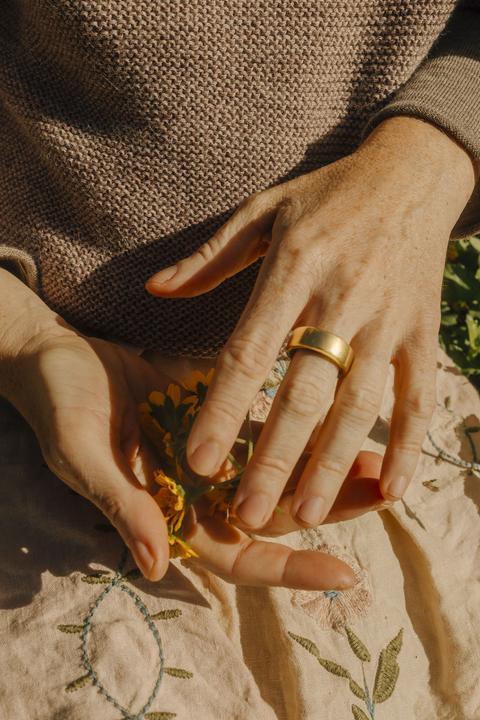 Actual product image Oura Ring Gen3 Horizon (12, Gold)