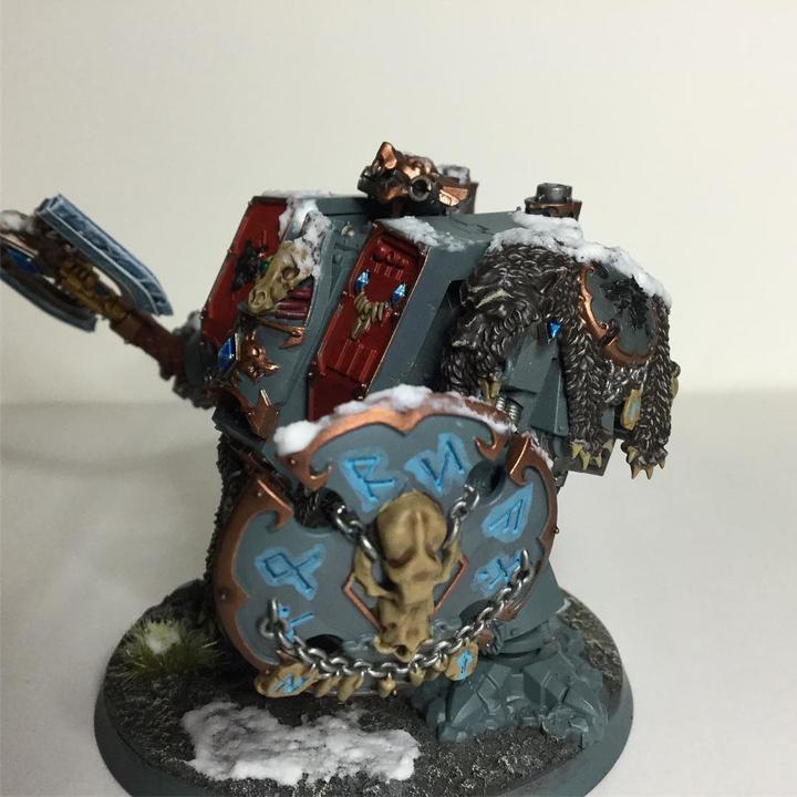 Produktbild Games Workshop Bjorn the Fell-Handed - Space Wolves Venerable Dreadnought - Murderfang (Kunststoff)