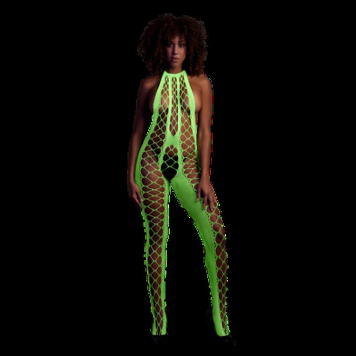 Actual product image Ouch! Bodystocking with Halterneck (One size)