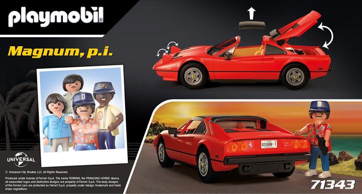 Actual product image Playmobil Magnum, p.i. Ferrari 308 GTS Quattrovalvole (71343)