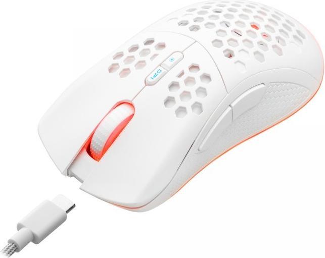 Actual product image M & M's Mysz Nemesis M700 RF 8000DPI 7P RGB LED PMW3325 Biała (Wireless)
