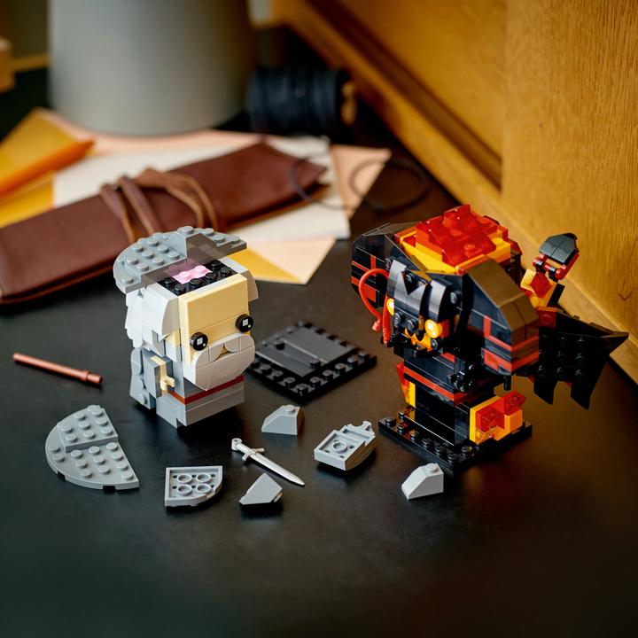 Image du produit LEGO BrickHeadz - Gandalf le Gris et Balrog (40631, LEGO Brickheadz)
