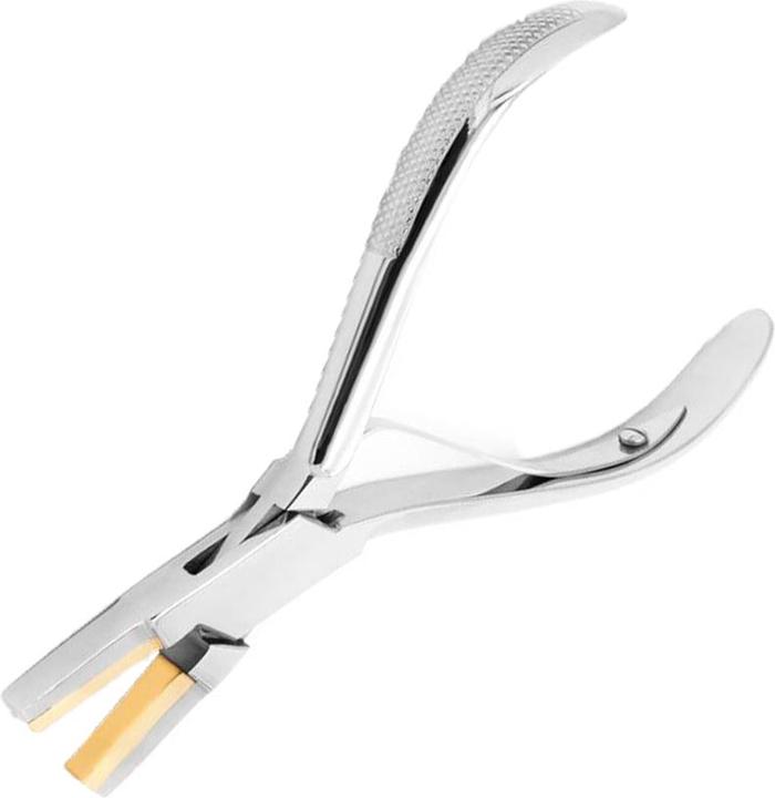 Produktbild Star Piercing Flachzange mit Messingbacken (Chirurgenstahl 316L, Messing)
