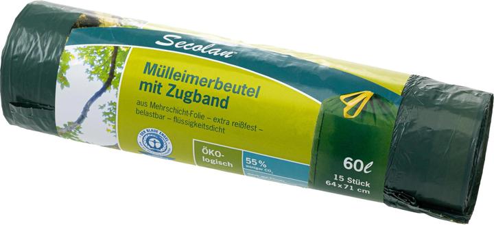 Secolan Mülleimerbeutel (15 x, 60 l)