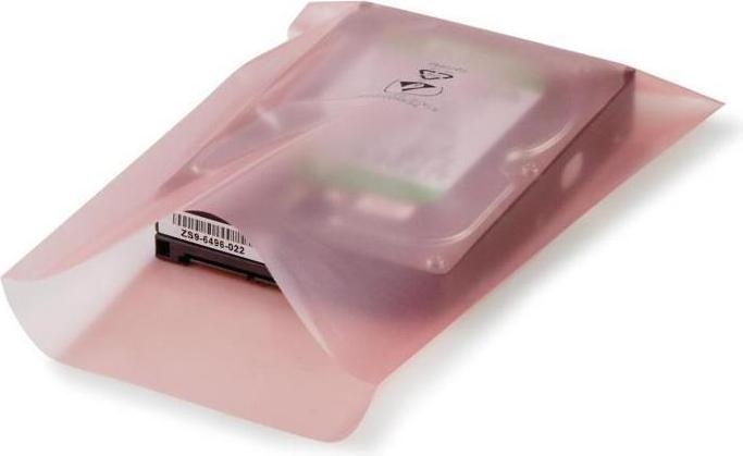 Actual product image Transpak Flat bag antistatic Dimensions 300x400mm Thickness 100µ pink amine-free LDPE /box. (100 Piece)