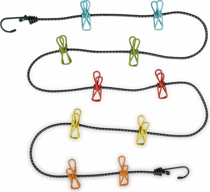 Actual product image Calima CAMPING EQUIPMENT Travel clothesline with 10 pegs