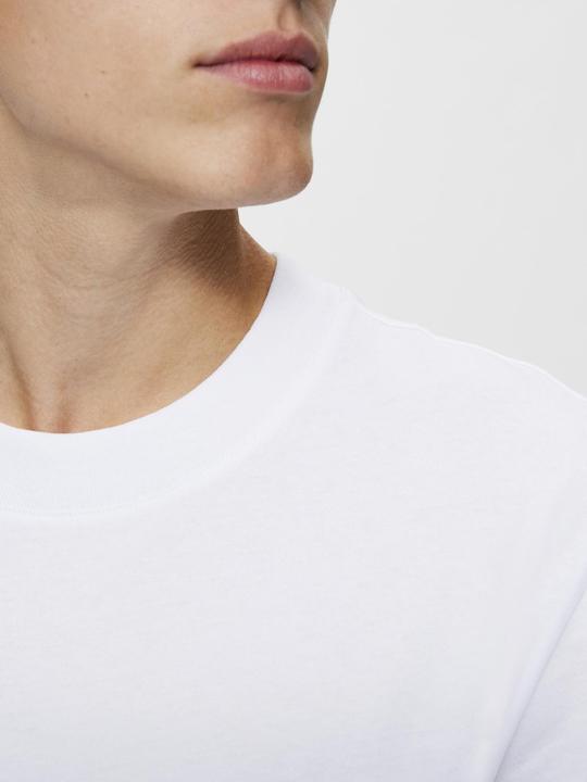 Image du produit Selected Homme T-shirt à col montant en coton bio (XL)
