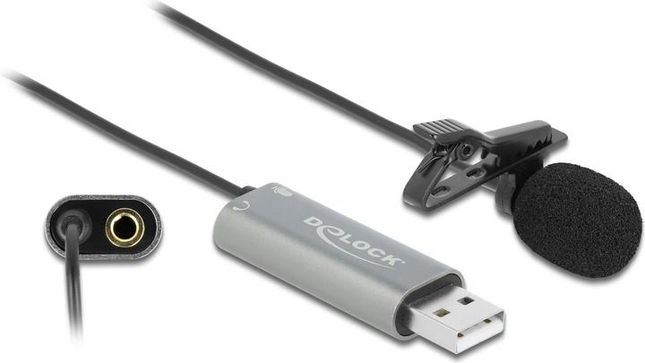 Immagine prodotto Delock Microfono USB Tie/Lavier, omnidirezionale 24Bit/192Khz