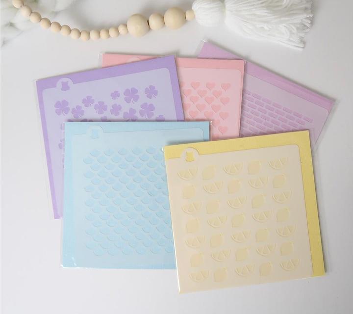 Actual product image Cut my Cookies Mermaid White Stencil