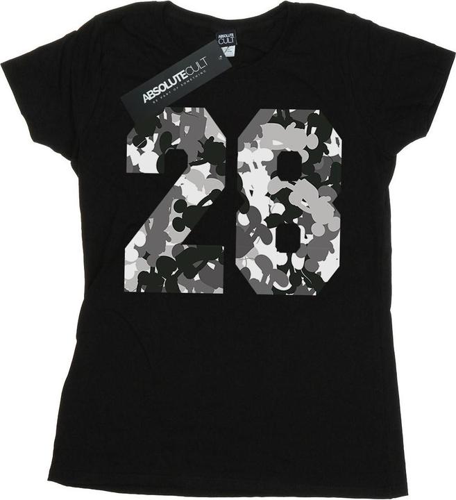 Actual product image Disney Womens/Ladies Mickey Mouse Pattern 28 Cotton T-Shirt (M)